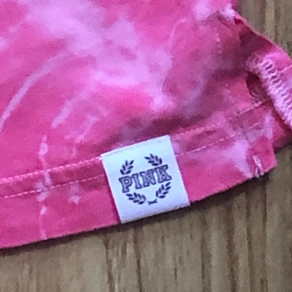 NWT PINK Tie Dye Long Sleeve Campus Tee MEDIUM to LARGE - Picture 6 of 8